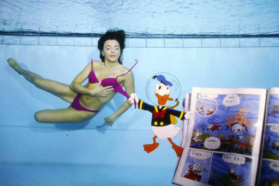 Foto Franco Negrin_modella Roberta Bedin_ Med. Oro campionato del mondo di foto creativa in piscina Copenaghen 2001