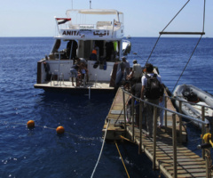 Il pontile per l'imbarco