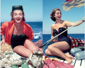 1952, Lotte fotografata durante un viaggio in Australia