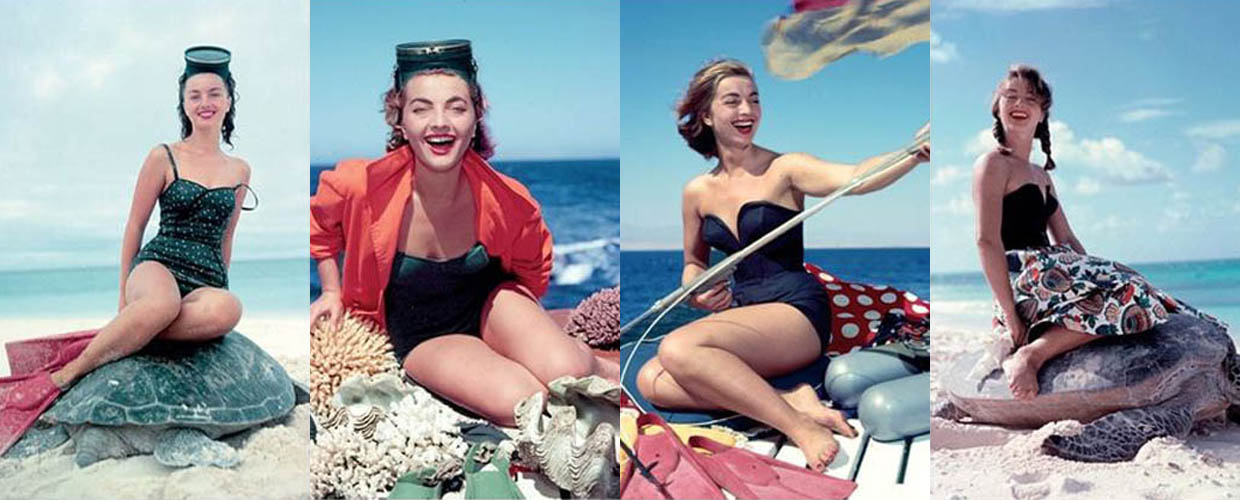 1952, Lotte fotografata durante un viaggio in Australia