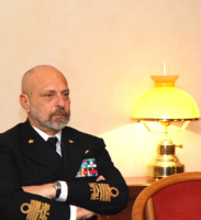 Il Capo di Stato Maggiore della Marina Militare l'ammiraglio di Squadra Giuseppe De Giorgi