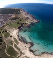 Panoramica dall'alto di Porto Cesareo