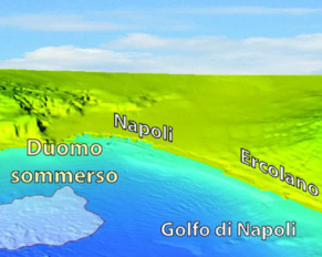 Modello tridimensionale del Golfo di Napoli e delle aree emerse circostanti