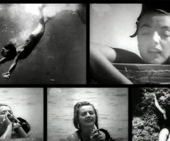 1950, alcune foto scattate durante le riprese di “Abenteuer im Roten Meer” (Under the Red Sea)